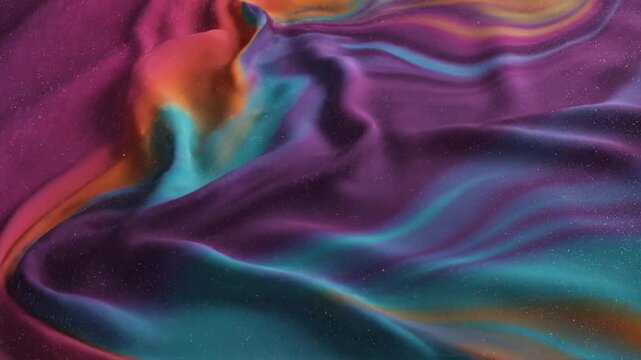 Vibrant multicolored fabric texture background.