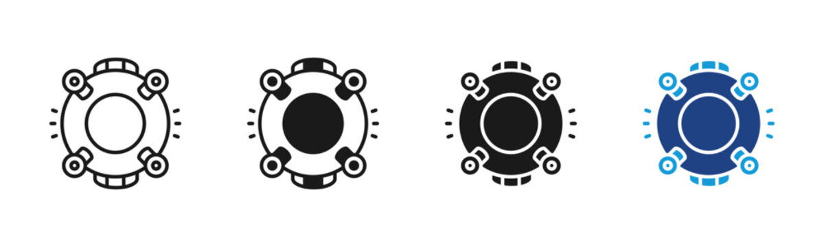 Plutonium Core icon set multiple style collection