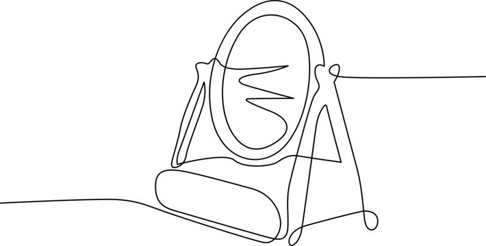 A whimsical sketch of a person sitting on a chair with a large head and small body Vector