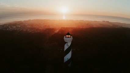 phare Contis couché de soleil © Fourcade.N