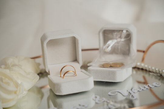 wedding ring in its box