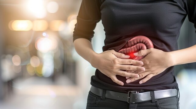 Irritable bowel syndrome, chronic gastrointestinal digestive disorder characterized by recurring abdominal discomfort, bloating, intestinal cramping, 