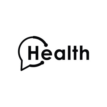 Health Chat Logo A Simple and Modern Design for Healthcare Communication.