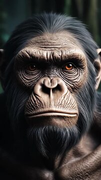 Metamorphosis primate progression: simian alteration, archaic hominid formation, ancestral origin, evolutionary pathway, organic mutation, temporal sequence, genetic variation, historic change