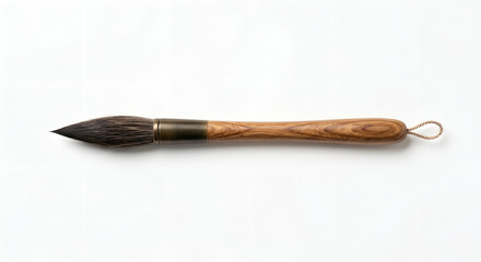 Fototapeta premium traditional chinese calligraphy brush with wooden handle
