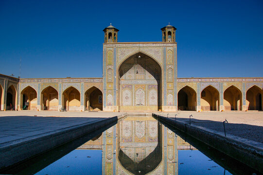 View on Vakil Mosque in Shiraz, Iran