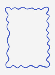 Hand drawn decorative frames and borders set in doodle style, simple abstract outlines for invitations, cards, and design templates © bosotochka