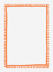 Hand drawn decorative frames and borders set in doodle style, simple abstract outlines for invitations, cards, and design templates © bosotochka