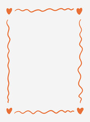 Hand drawn decorative frames and borders set in doodle style, simple abstract outlines for invitations, cards, and design templates © bosotochka