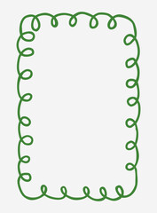 Hand drawn decorative frames and borders set in doodle style, simple abstract outlines for invitations, cards, and design templates © bosotochka