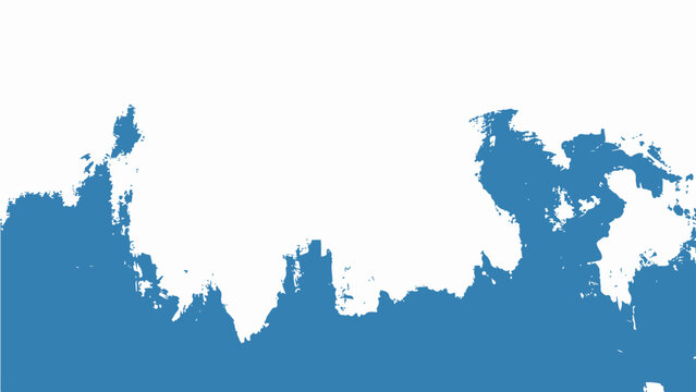 Vector A detailed graphic of the earth's continents rendered in a cool, calming, blue and white palette.