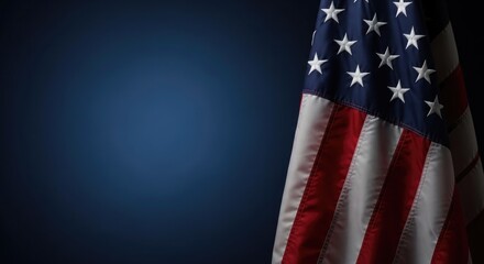 Patriotic 4th of july american flag celebrating independence day with stars and stripes
