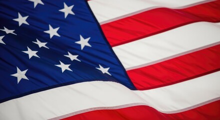 Obraz premium Patriotic 4th of july american flag celebrating independence day with stars and stripes