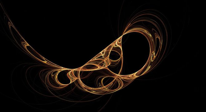 Intricate abstract graphic showing a convoluted route of deviation and complexity, symbolizing uncertain evolution or a difficult journey, route, strategy, swirling