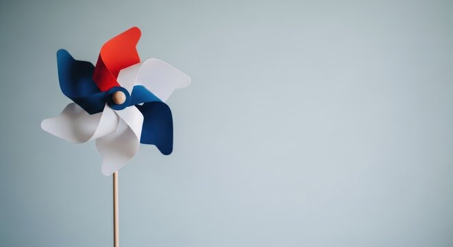 Festive 4th of july wind spinner patriotic celebration and independence day decor