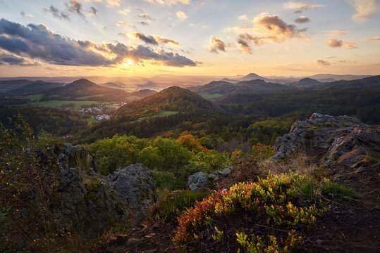 Panoramic view from Luzicke hory