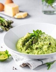 Obraz premium Spargel-Risotto
