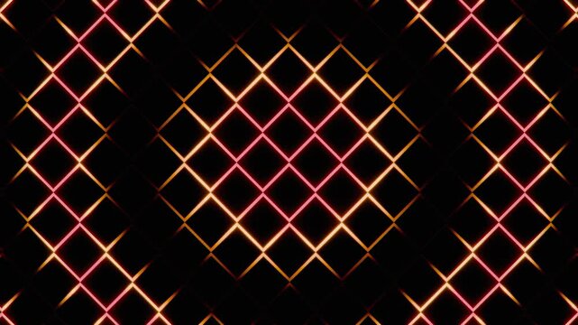 Abstract Cube Pattern Glow Visual