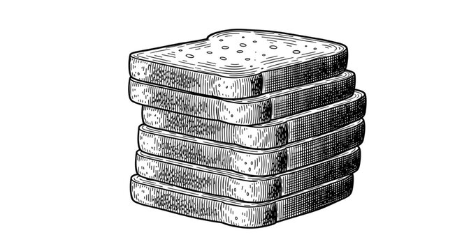 A stack of mattresses in a simple line art style