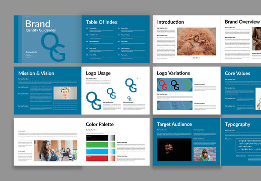 Brand Identity Guidelines Template Design