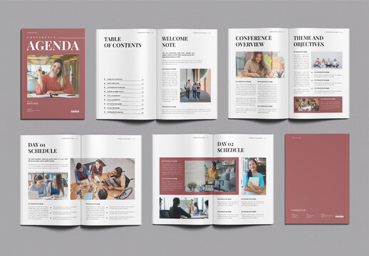 Conference Agenda Template Design