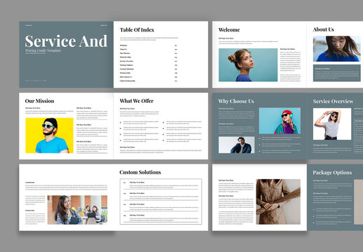 Service And Pricing Guide Template