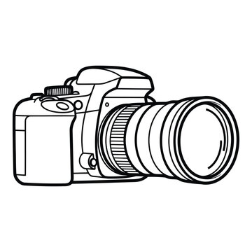 Digital single lens reflex camera body.
