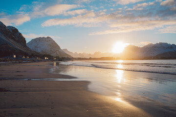 Obraz premium Lofoten islands in winter