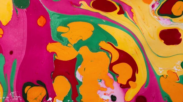 Colorful crumpled paper texture in stop motion style with seamless loop