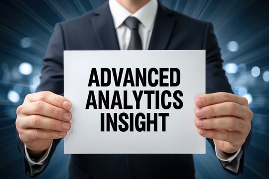 Analyst Presenting Advanced Analytics Insight for Business Decisions