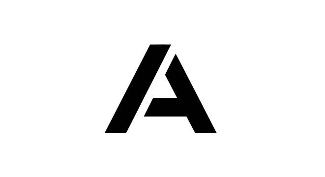 Large Letter A Logo Symbol.