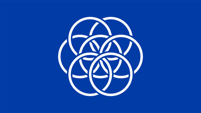 International Flag of Planet Earth Vector Illustration