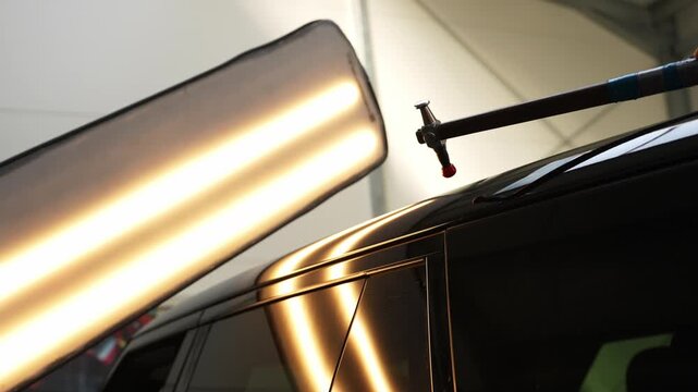 4k video Paintless dent removal requires dynamic metal massaging using targeted knockdown strikes.