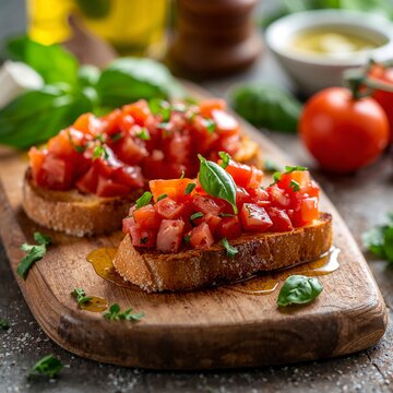 Pan con ensalada de jitomate