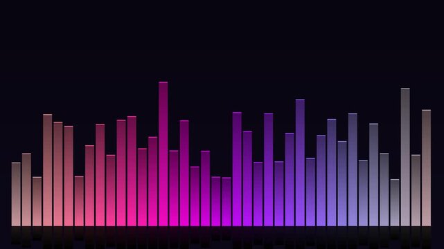 Sound Equalizer Audio Spectrum Bars Music Visualization