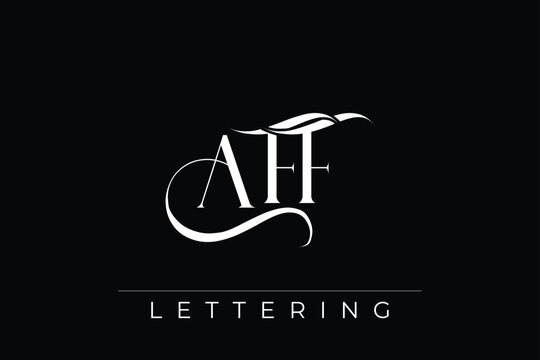 AFF Elegant Monogram Logo Design With Decorative Lettering