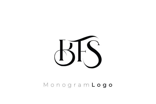 BFS Elegant Monogram Logo Design With Decorative Lettering
