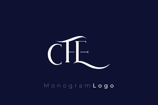 CFE Elegant Monogram Logo Design With Decorative Lettering