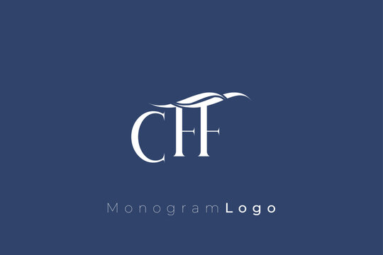 DFF Elegant Monogram Logo Design With Decorative Lettering