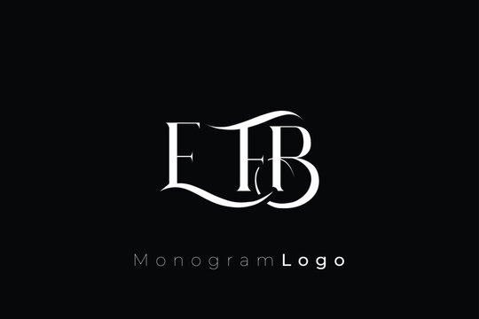 EFB Elegant Monogram Logo Design With Decorative Lettering