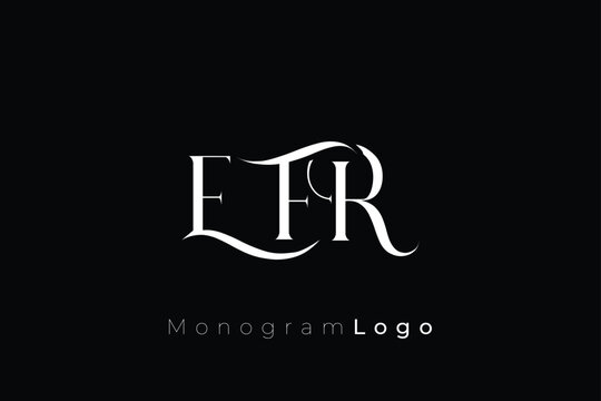 EFR Elegant Monogram Logo Design With Decorative Lettering