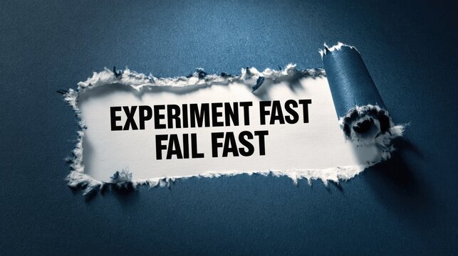 Experiment Fast Fail Fast for rapid innovation and learning