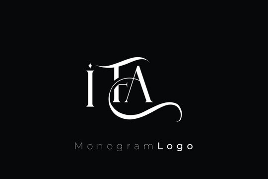 IFA Elegant Monogram Logo Design With Decorative Lettering