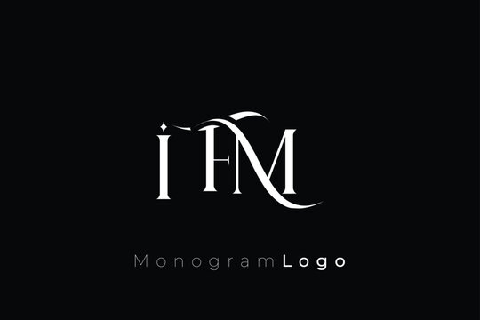 IFM Elegant Monogram Logo Design With Decorative Lettering