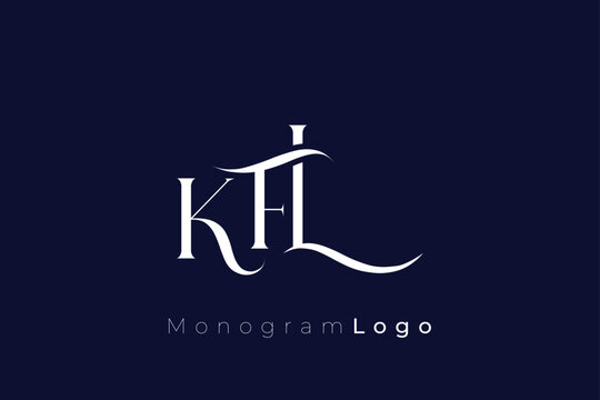 KFL Elegant Monogram Logo Design With Decorative Lettering