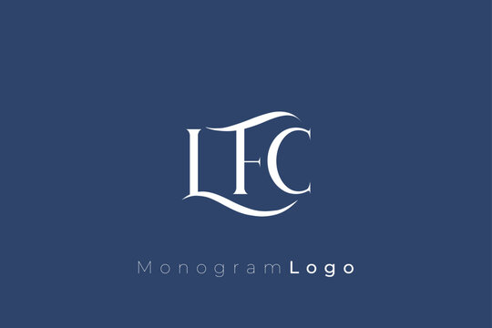 LFC Elegant Monogram Logo Design With Decorative Lettering