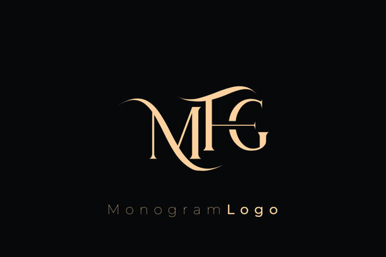 MFG Elegant Monogram Logo Design With Decorative Lettering