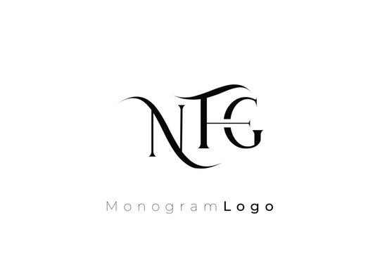 NFG Elegant Monogram Logo Design With Decorative Lettering