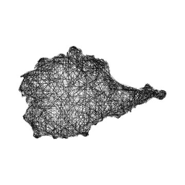 Sketch Yevrey outline map design