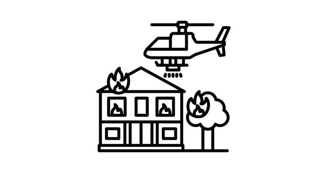 vector illustration of a Firefighter